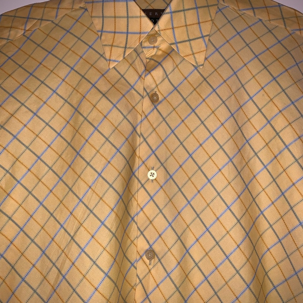 Robert Talbott Yellow Button Down Shirt - image 5